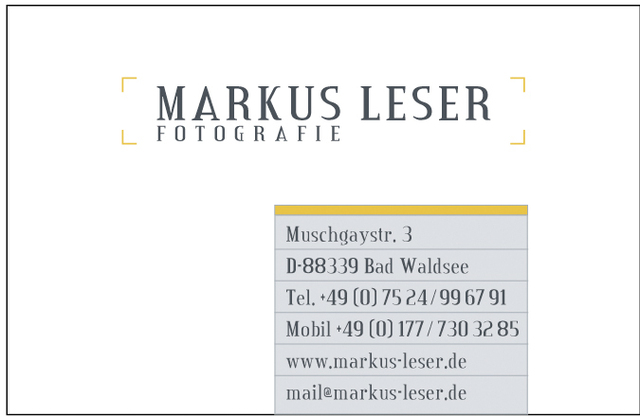 Markus Leser Fotografie Logo